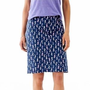 J. JILL Seahorse Print Jersey Skirt Extra Small